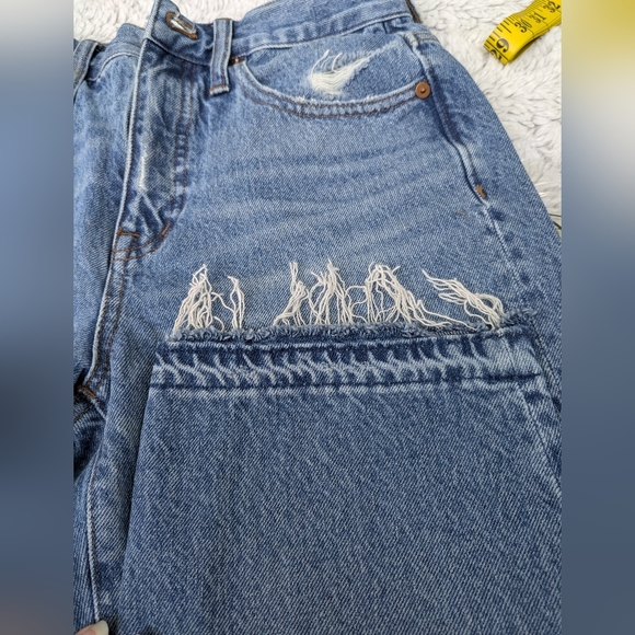 Double frayed madewell classic straight Jean size 25 excellent condition 👖 - Picture 2 of 9